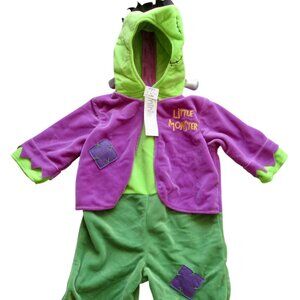 Vintage Little Monster Frankenstein Costume Baby Size 12 Mos Toys R Us HALLOWEEN